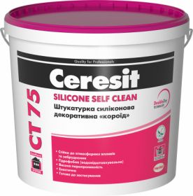 Ceresit CT 75 SILICONE SELF CLEAN штукатурка силіконова декоративна «короїд»