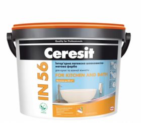 Ceresit IN 56 FOR KITCHEN AND BATH інтер'єрна латексна шовковисто-матова фарба